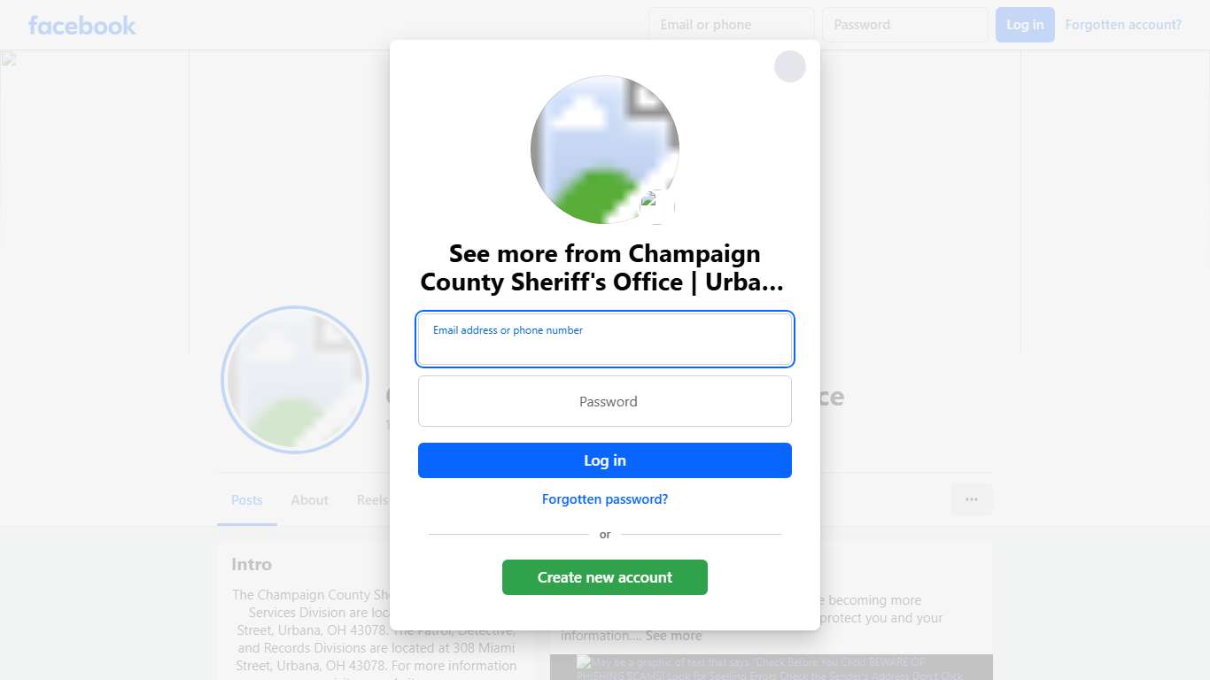 Champaign County Sheriff's Office Urbana OH Facebook